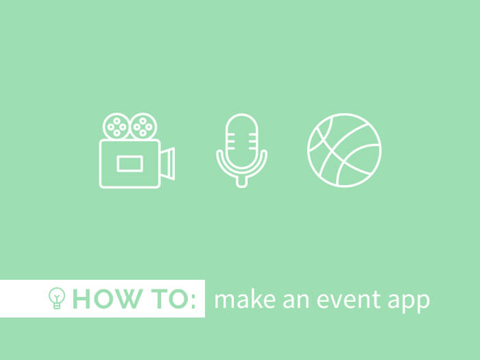 How to create an event app